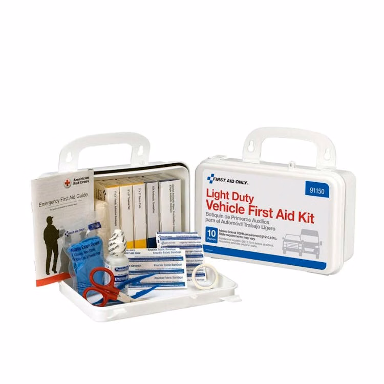 Light Duty Vehicle First Aid Kit 10 Person - 89 Piece