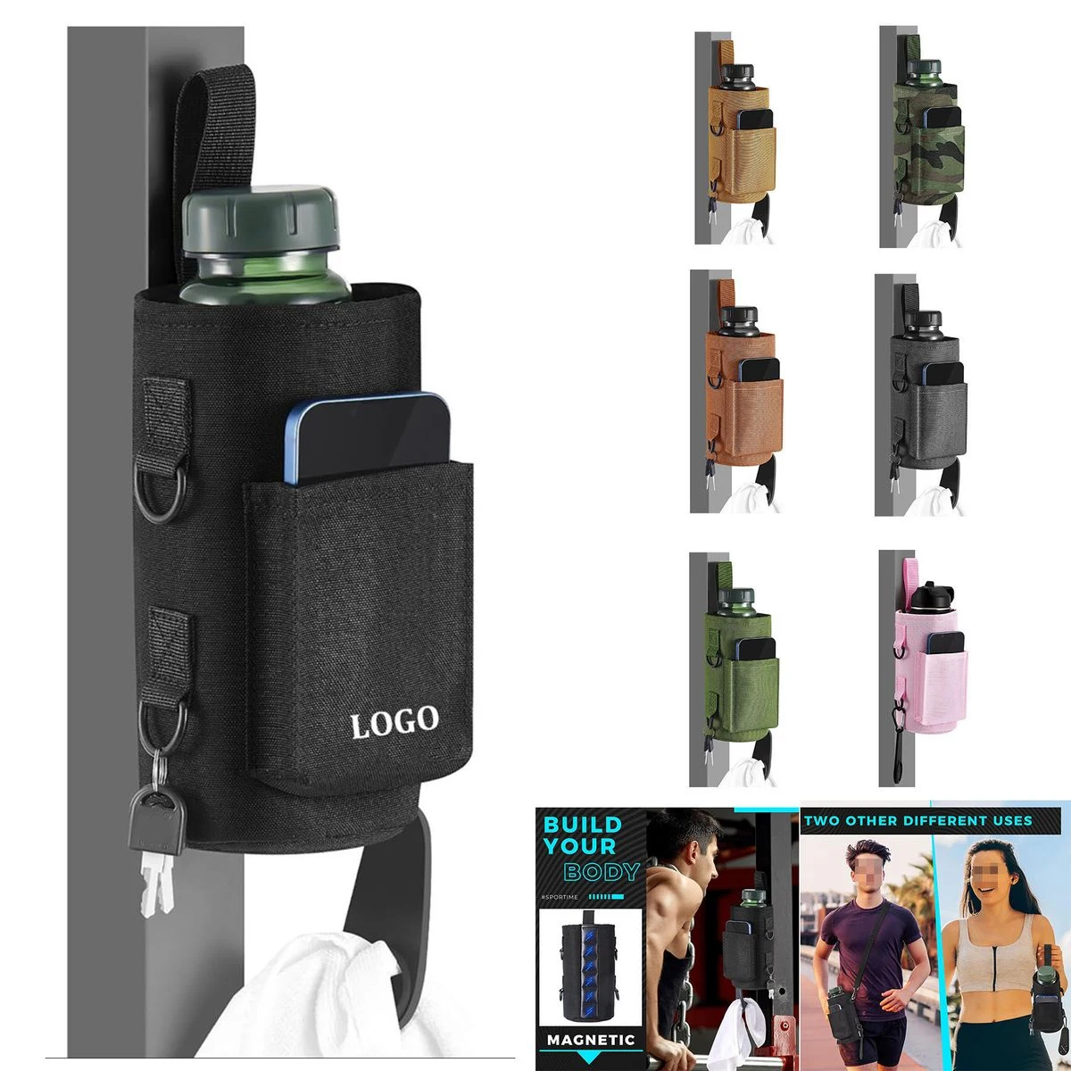 Magnetic Water Bottle Holder 1