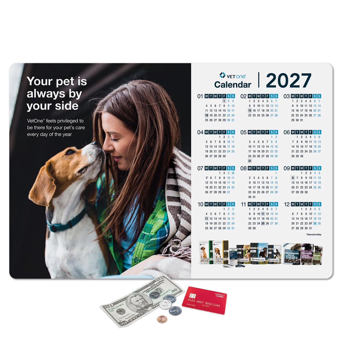 Vynex DuraTec Calendar Counter Mat-12"x18"x1/16" 1