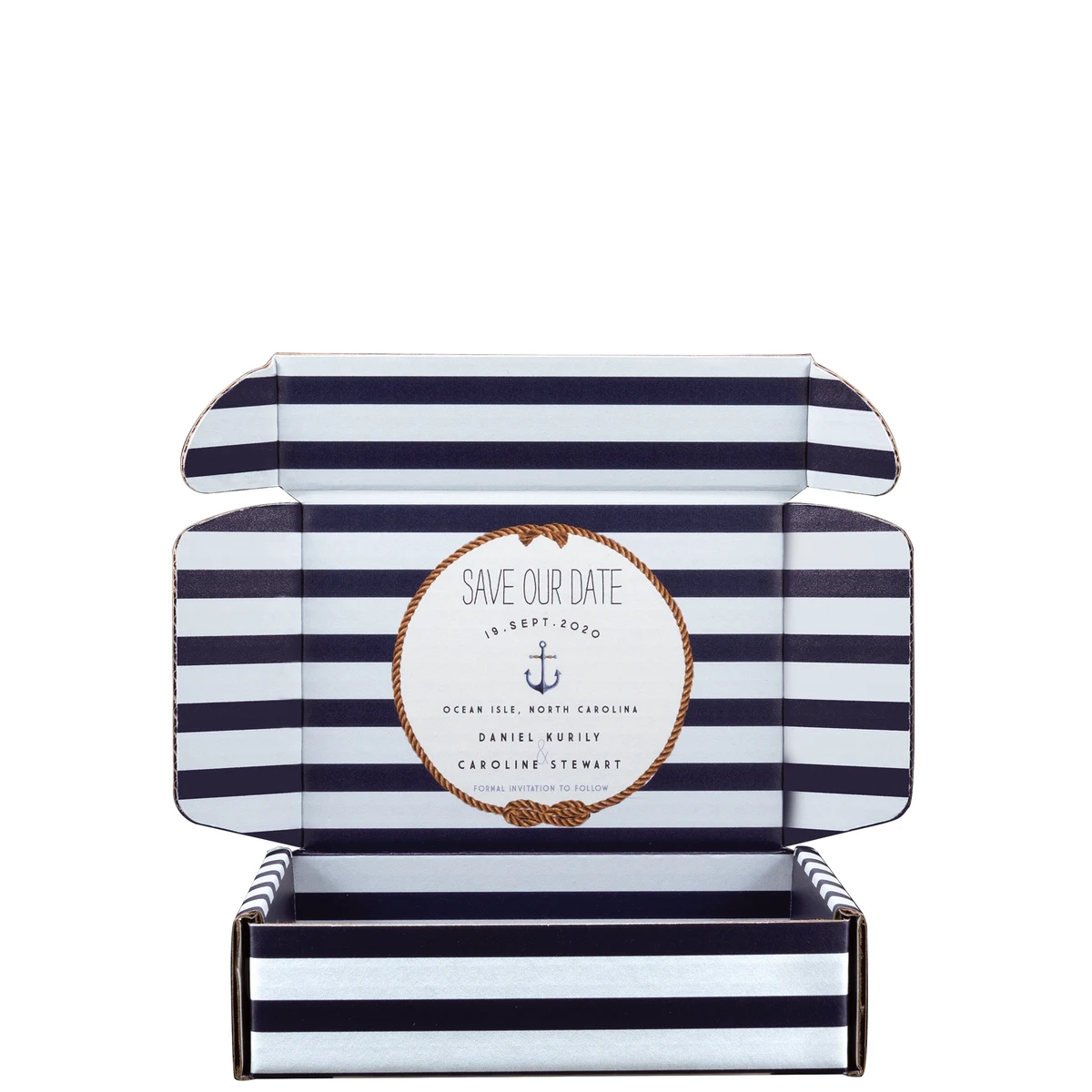 Mailing Box, B-Flute7" x 5" x 2" - White - B - 070 sq in 1