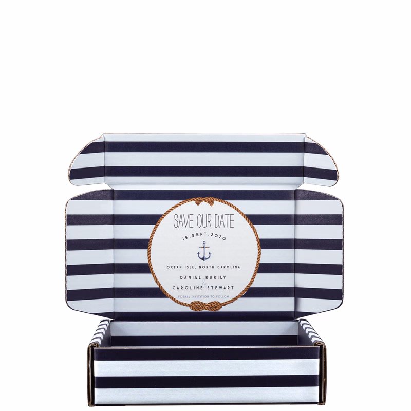 Mailing Box, B-Flute7" x 5" x 2" - White - B - 070 sq in