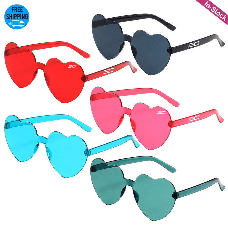 Candy Color Heart Shaped Eyeglasses
