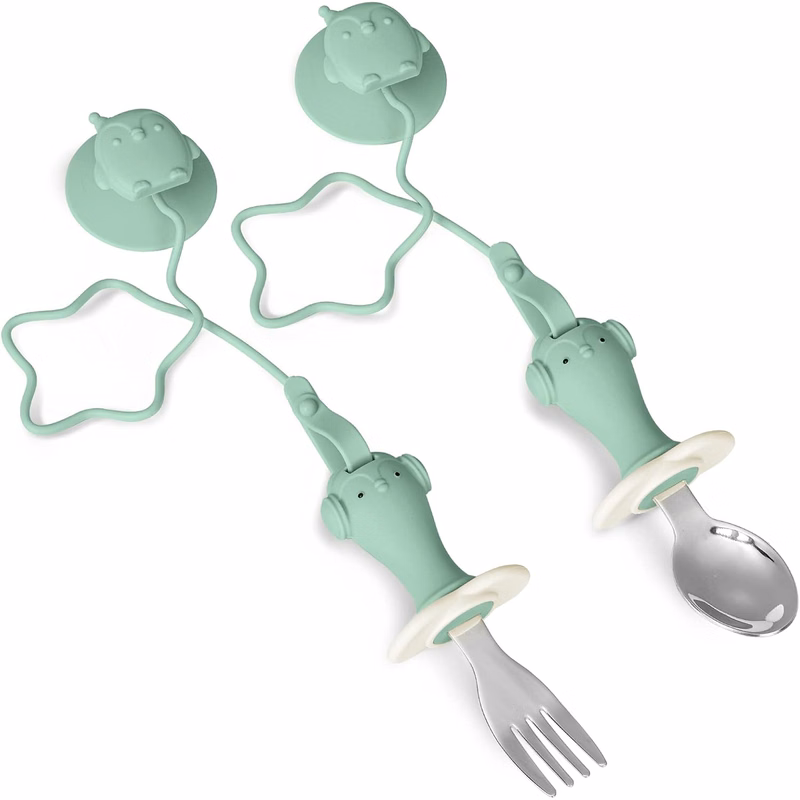 Kids Stainless Steel Fork and Spoon Set