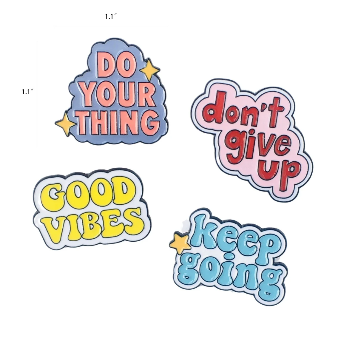 Colorful Letter Soft Enamel Pin 1