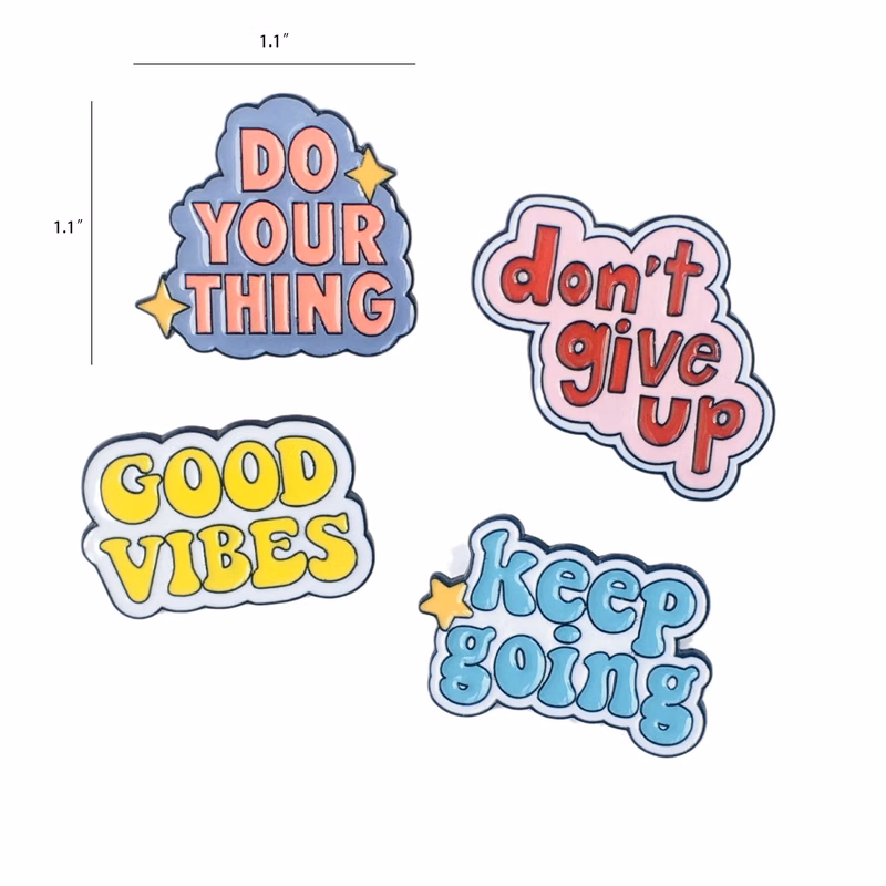 Colorful Letter Soft Enamel Pin