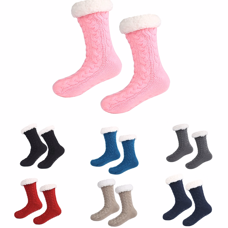 Anti-Slip Home Fleece Floor Socks