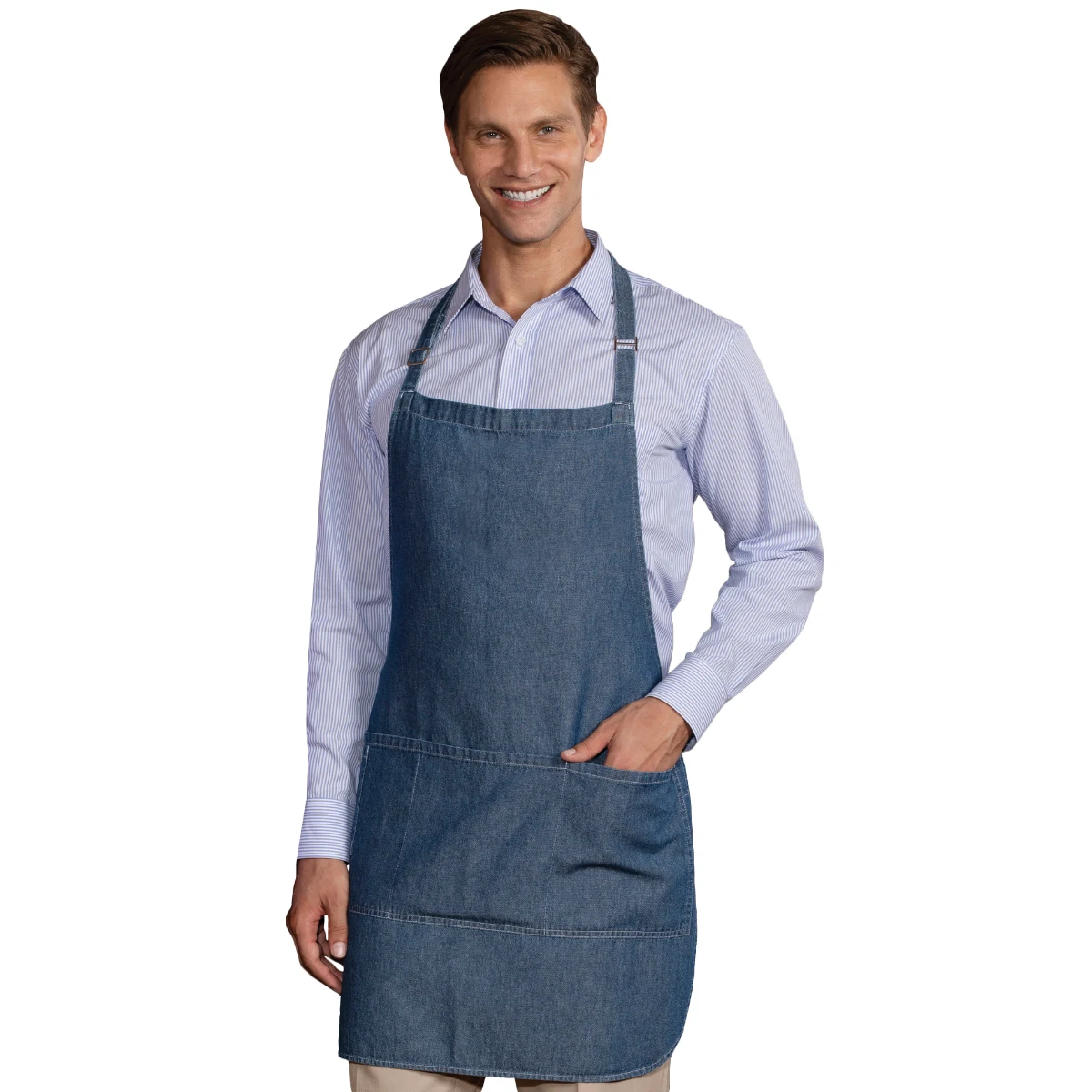 Cotton Denim Bib Apron 1