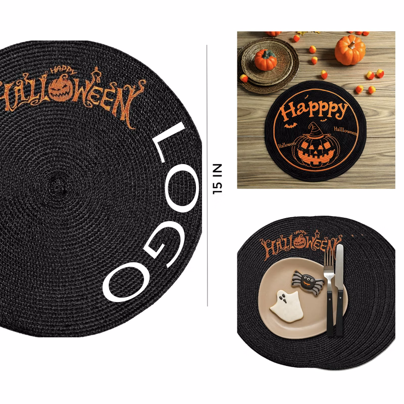 MOQ 50 PCS Spooky Halloween Table Mat