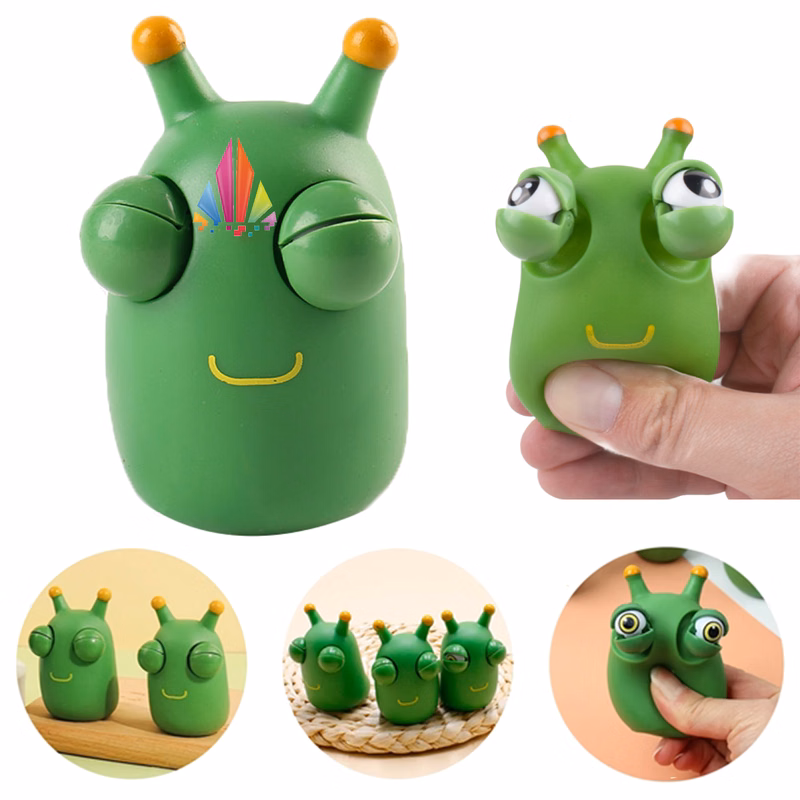 Full Color Mini Green Bug Stress Relief Toys MOQ 50