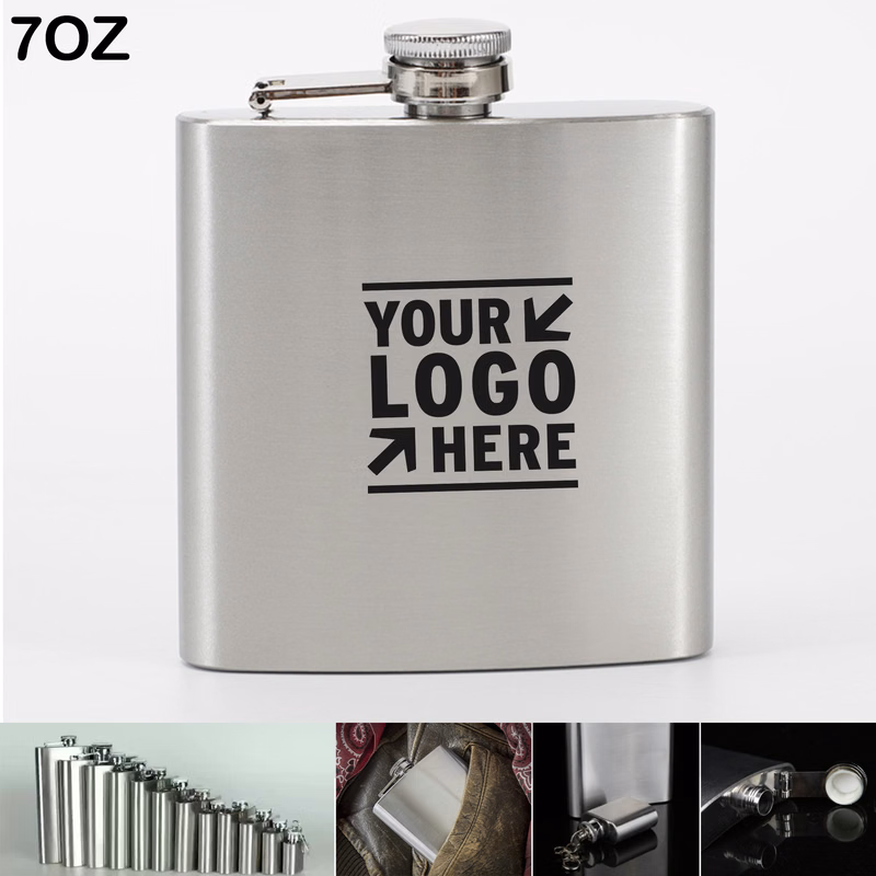 7oz 196ml Stainless Steel Hip Flask