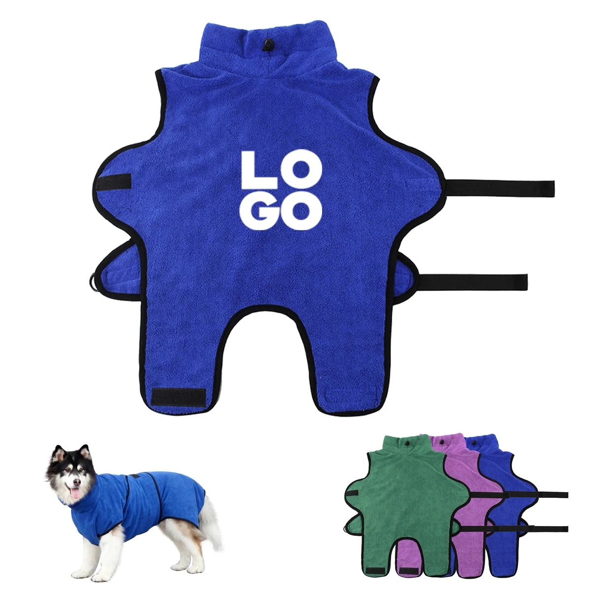 Absorbent Pet Bathrobe 1