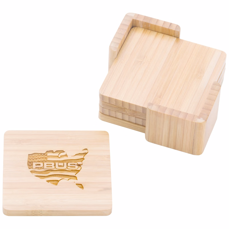Square Bamboo Coaster (Set of 4)