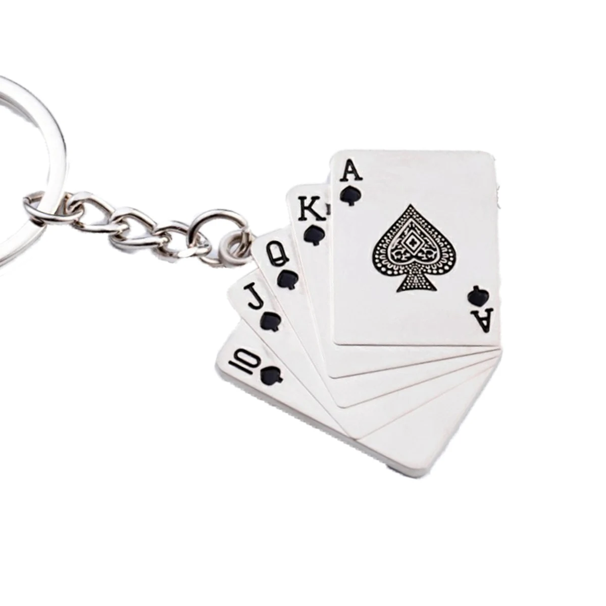 Flush Playing Cards Creative Key Chain 1