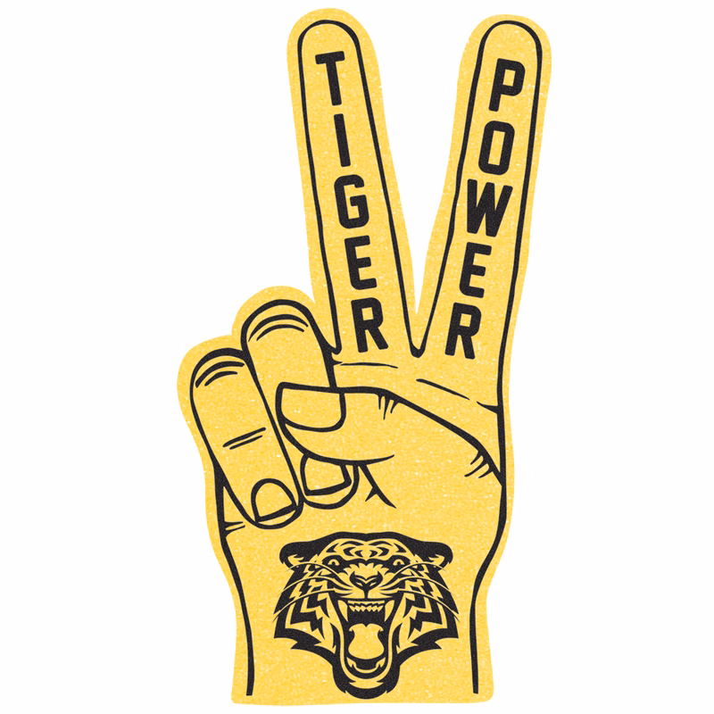 22.5" Peace/Victory Foam Mitt