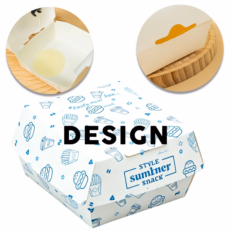 Branded Offset Print Fast Food Sandwich Box