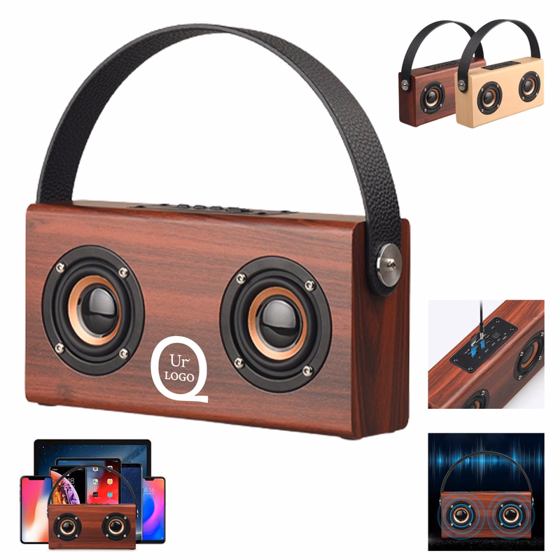 Wooden Wireless Speaker Supporting Tf Card