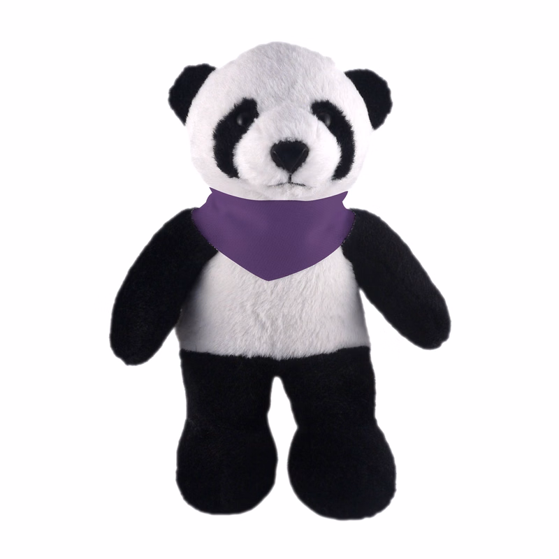 Soft Plush Stuffed Panda with Bandana