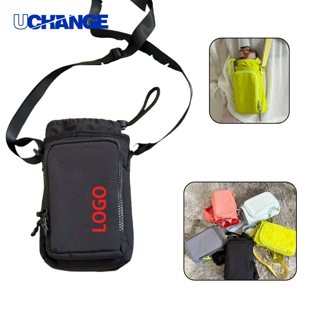 Water Bottle Shoulder Bag Container 1