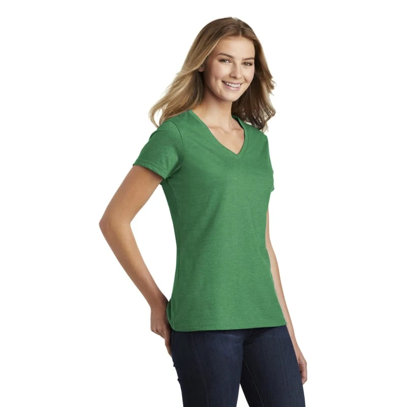 Port & Company Women's Fan Favorite Blend V-Neck Tee. 1