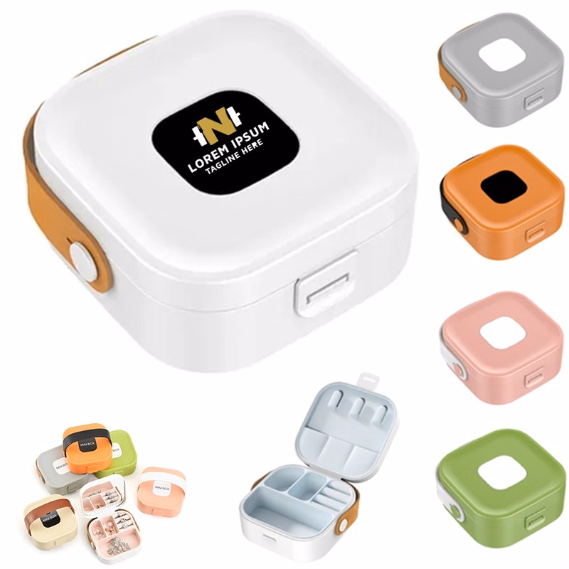 Portable Compartment Travel Jewelry Organizer Box