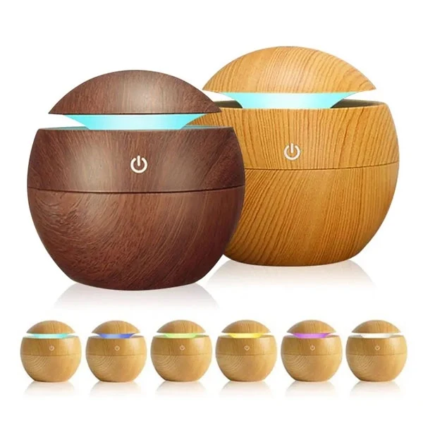 LED Light USB Wood Grain Air Humidifier 1