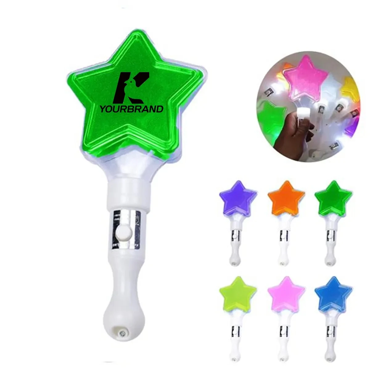 Heart Star Shaped Reusable LED Flashing Light Glow Sticks 1