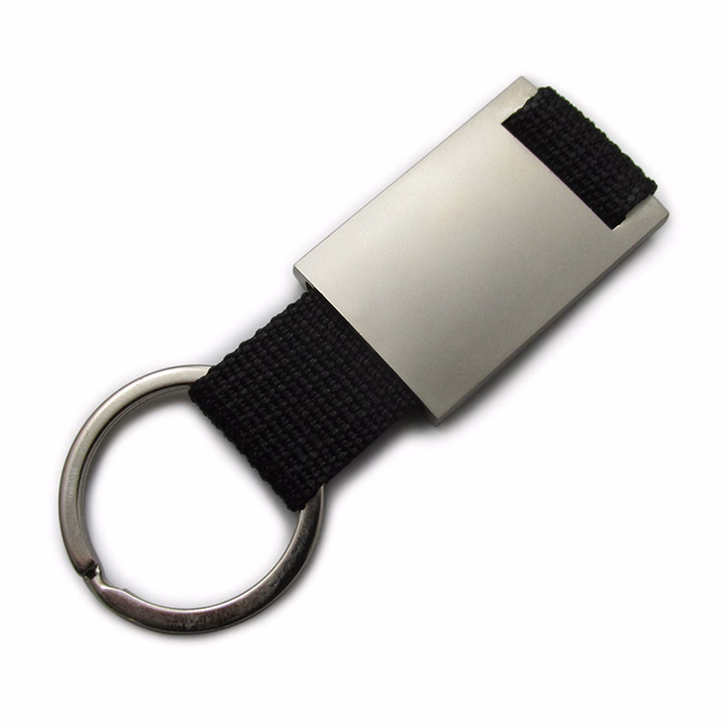 Square Zinc Alloy Keychain