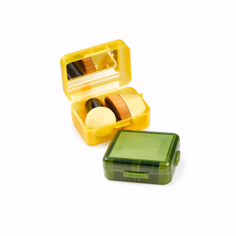 Cosmetic Sponge Set with Mirror