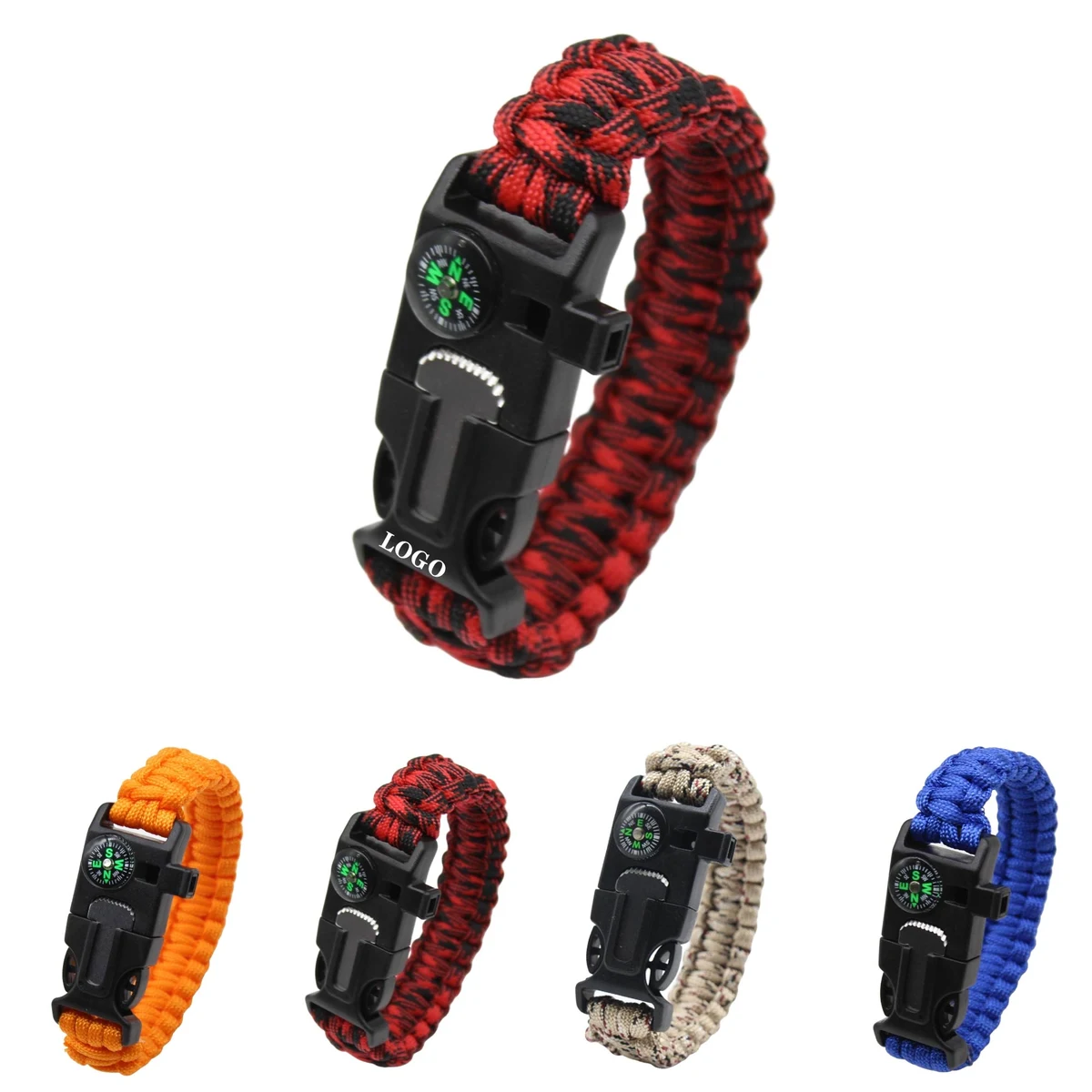 MOQ 10 pcs Multi-Tool Paracord Bracelet 1