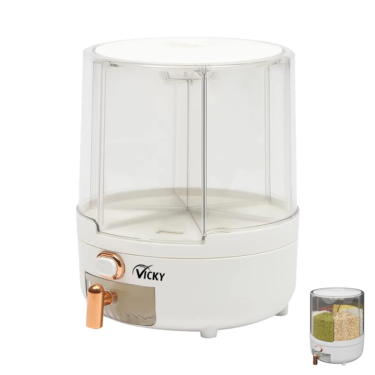 Transparent Storage Bin Container 1
