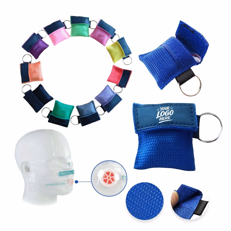 CPR Keychain Rescue Mask One Way Valve Safety Tool