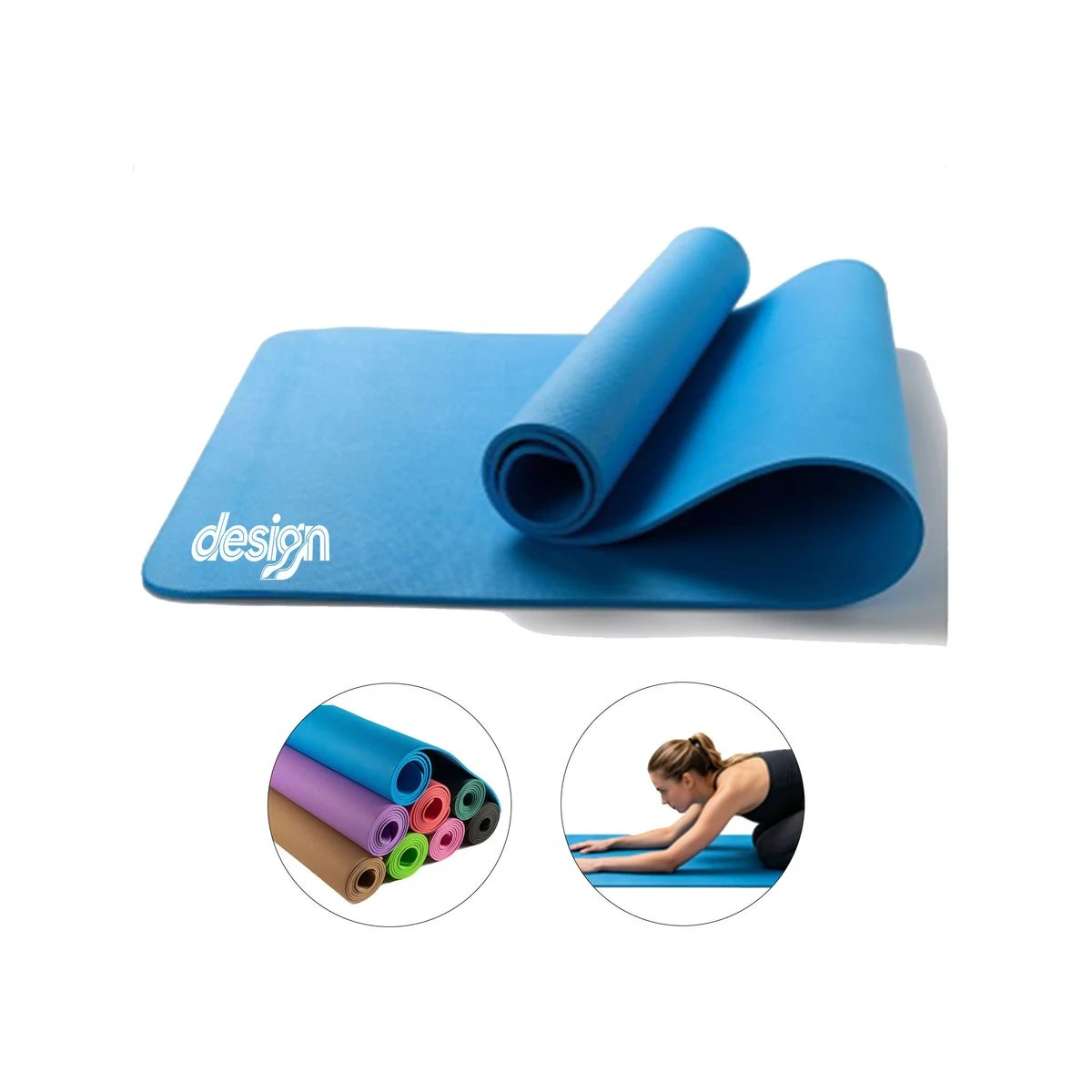 Soft Portable Thick Yoga Mat, MOQ 10PCS 1