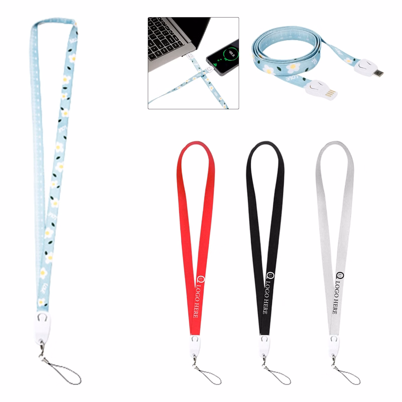 34.25 Inch 3 In 1 Charging Cable Lanyard