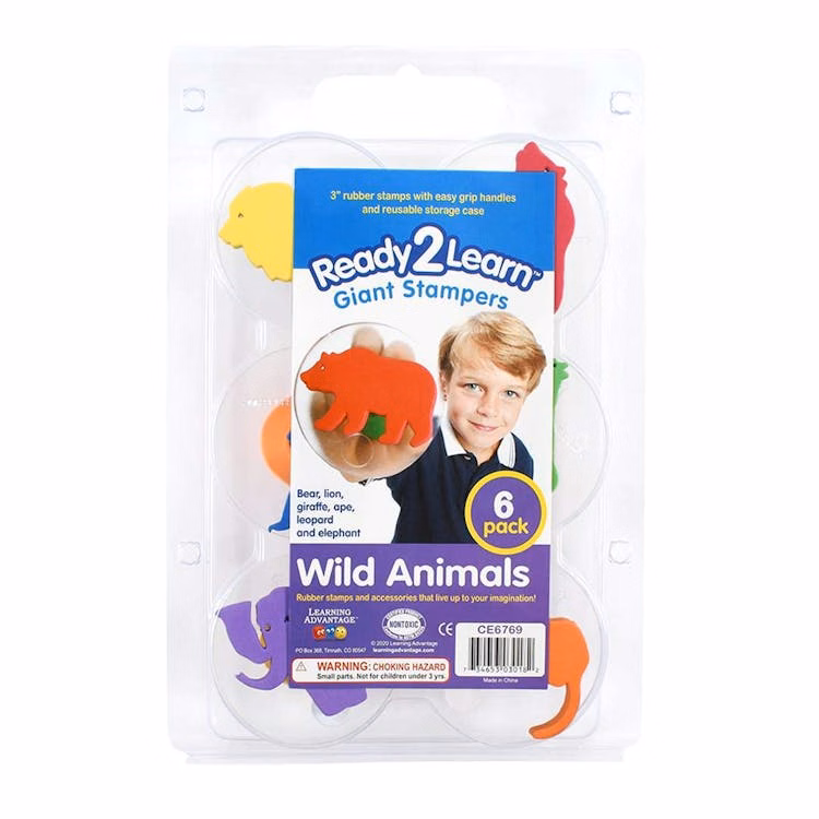 Giant Stampers - Wild Animals Assorted 6pk