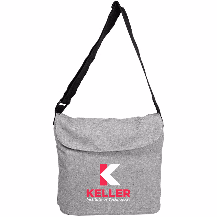 Super Sale - Messenger Grey Tweed Cotton Tote