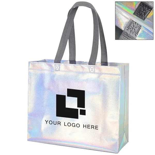 Custom Holographic Non-woven Gift Tote Bag 1