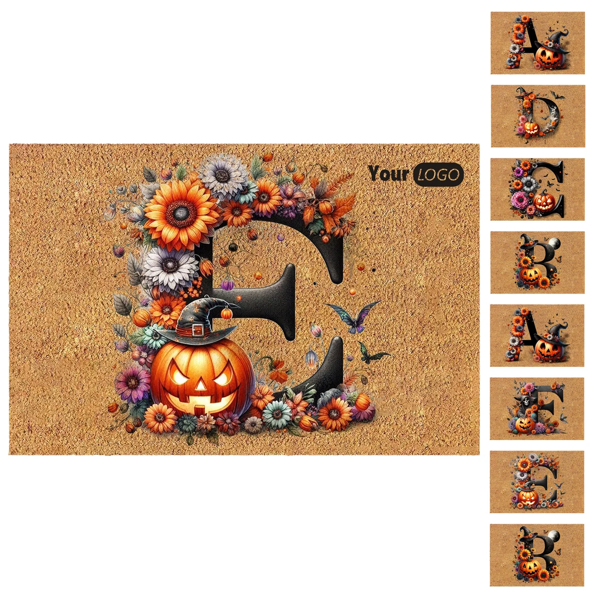 Polypropylene Stylish Flocked Faux Coco Floor Mat For Indoor And Outdoor Use 1