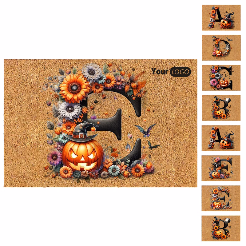 Polypropylene Stylish Flocked Faux Coco Floor Mat For Indoor And Outdoor Use