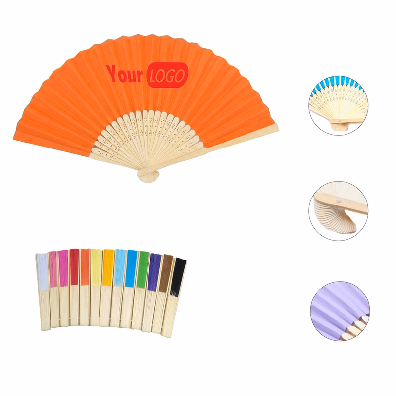 Bamboo Frame Folding Paper Hand Fan