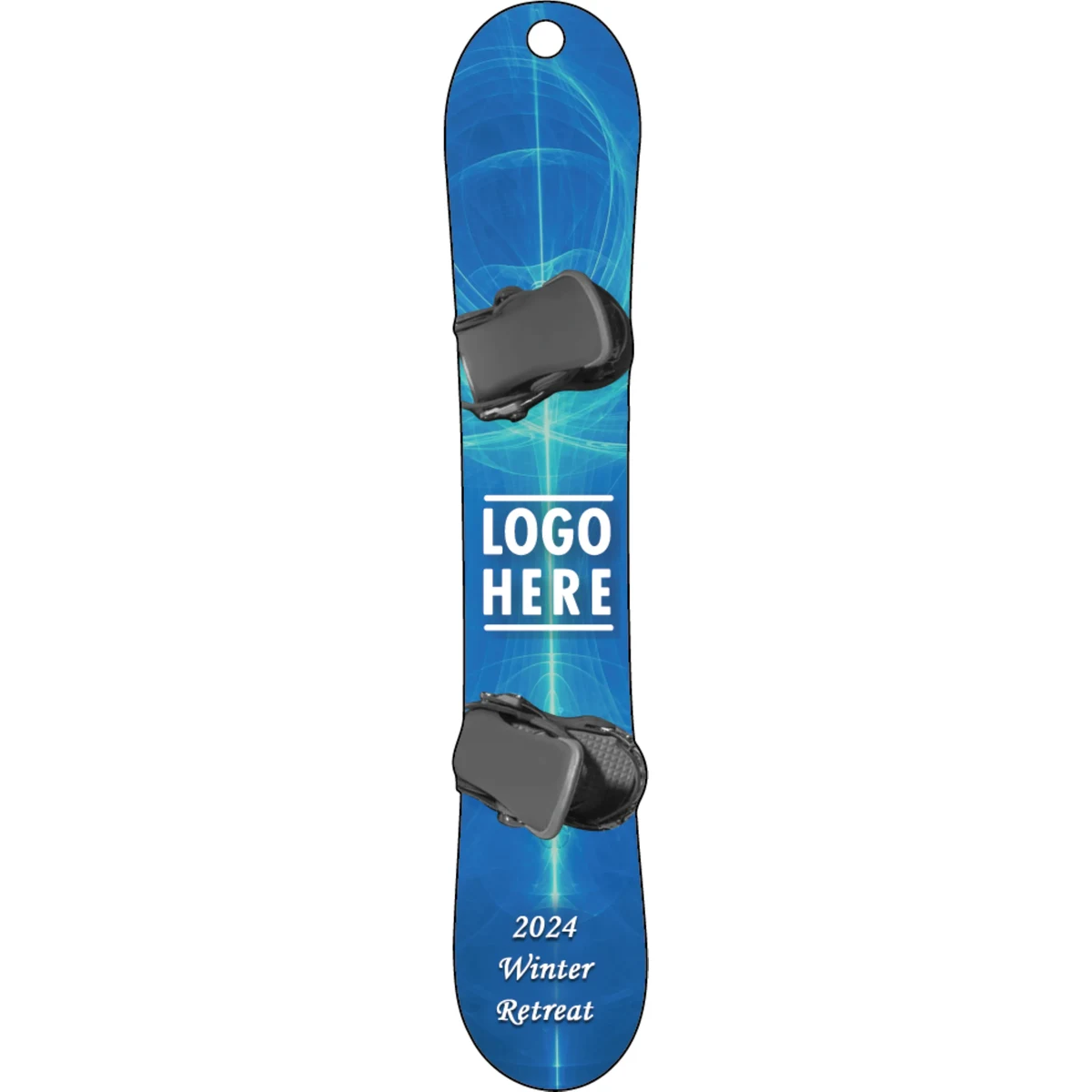 1/4" Recycled Wood Ornaments-Single Snowboard 1