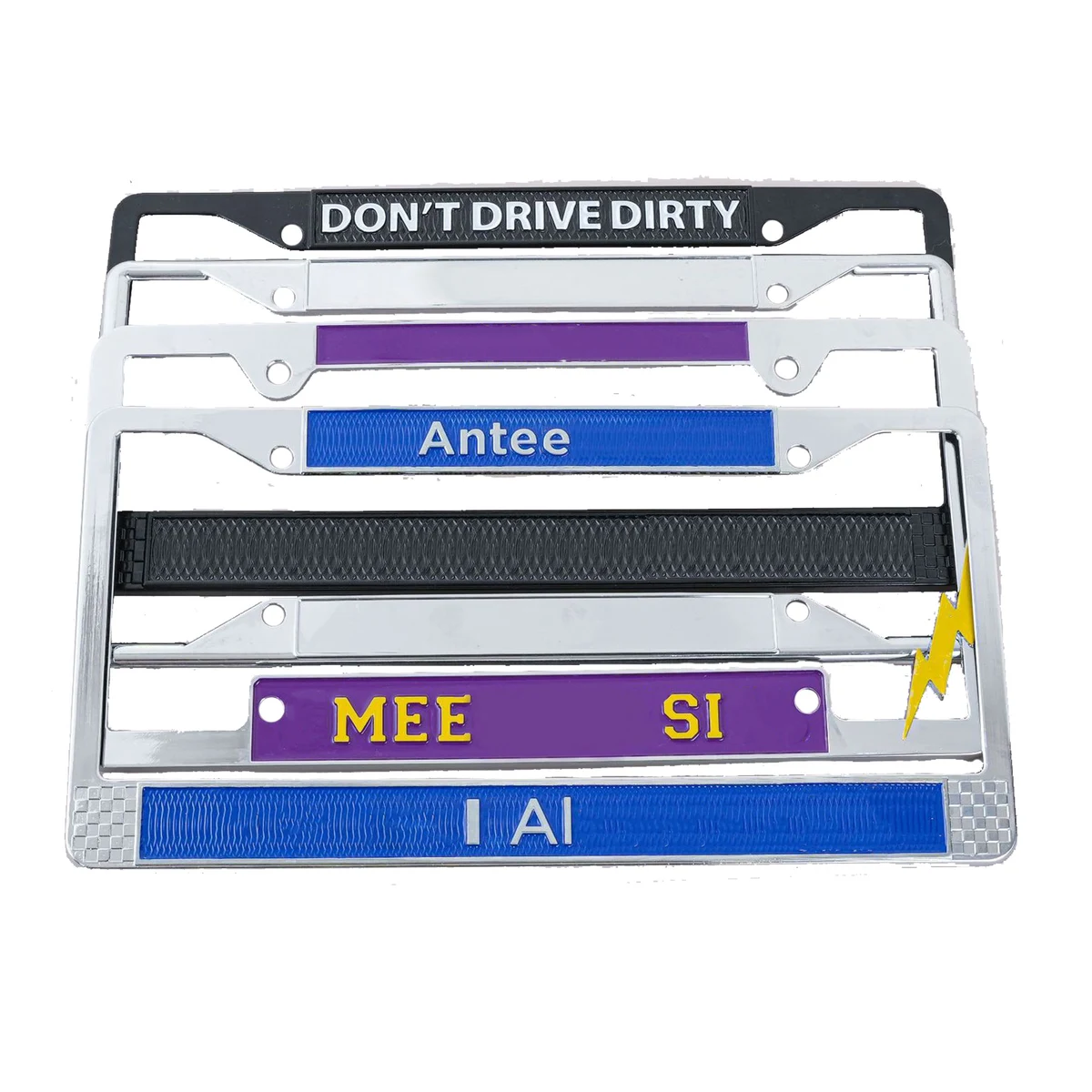 Raised Lettering License Plate Frame 1