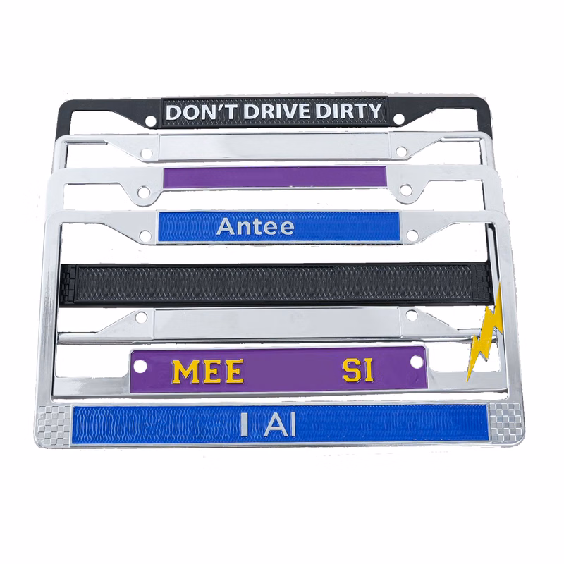 Raised Lettering License Plate Frame