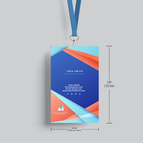 Full Color PVC ID Card -5"H x 3.46"W 1