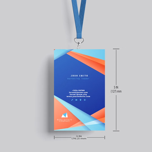 Full Color PVC ID Card  -5"H x 3.46"W