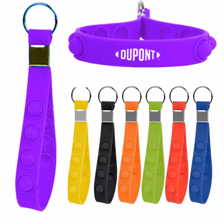 Silicone Key Ring Bracelet