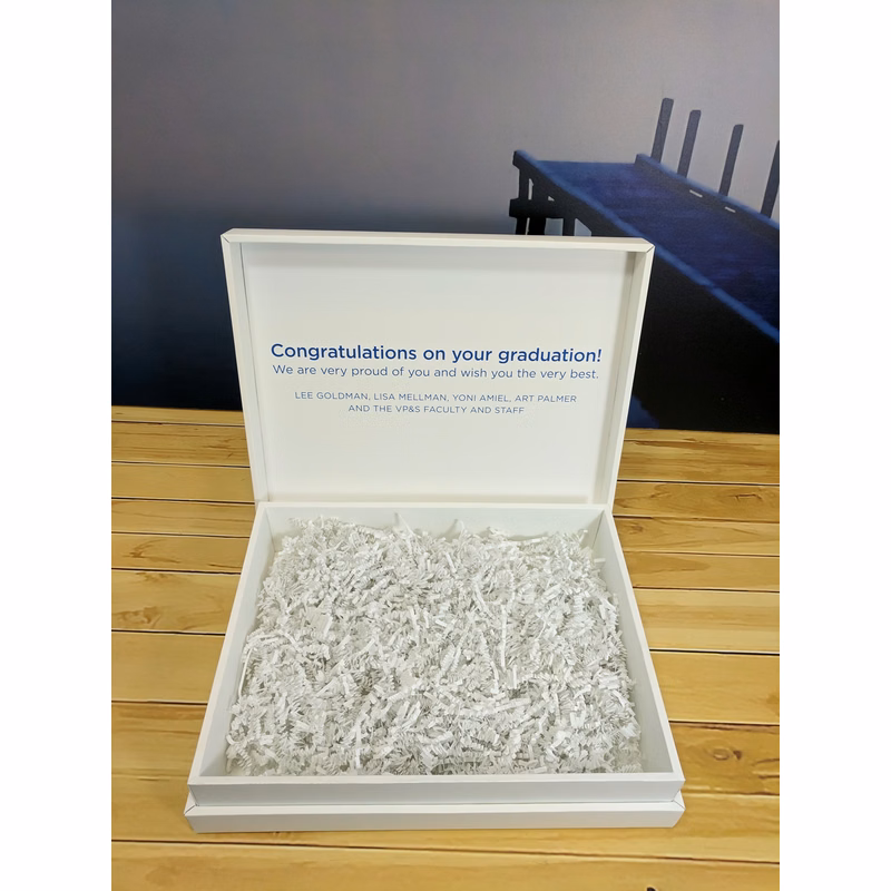 Custom Printed Full Color Hinged Soft Touch Luxury Gift Box - 4x4x2