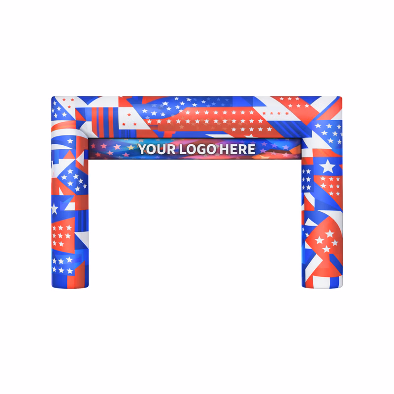 20' Cold Air Arch Square w/ Banner