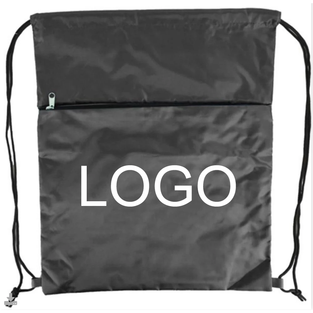 Zipper Drawstring Backpack 1
