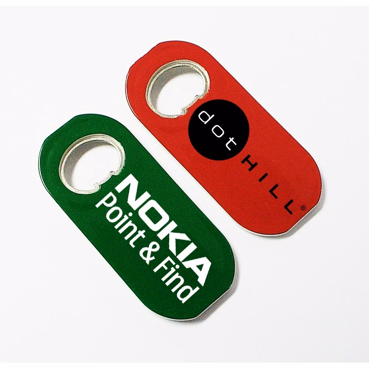 Oval / surf board shape magnetic bottle opener