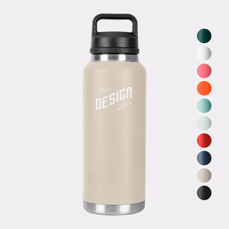 46 Oz YETI® Rambler Stainless Steel Insulated Water Bottle w/ Chug Cap
